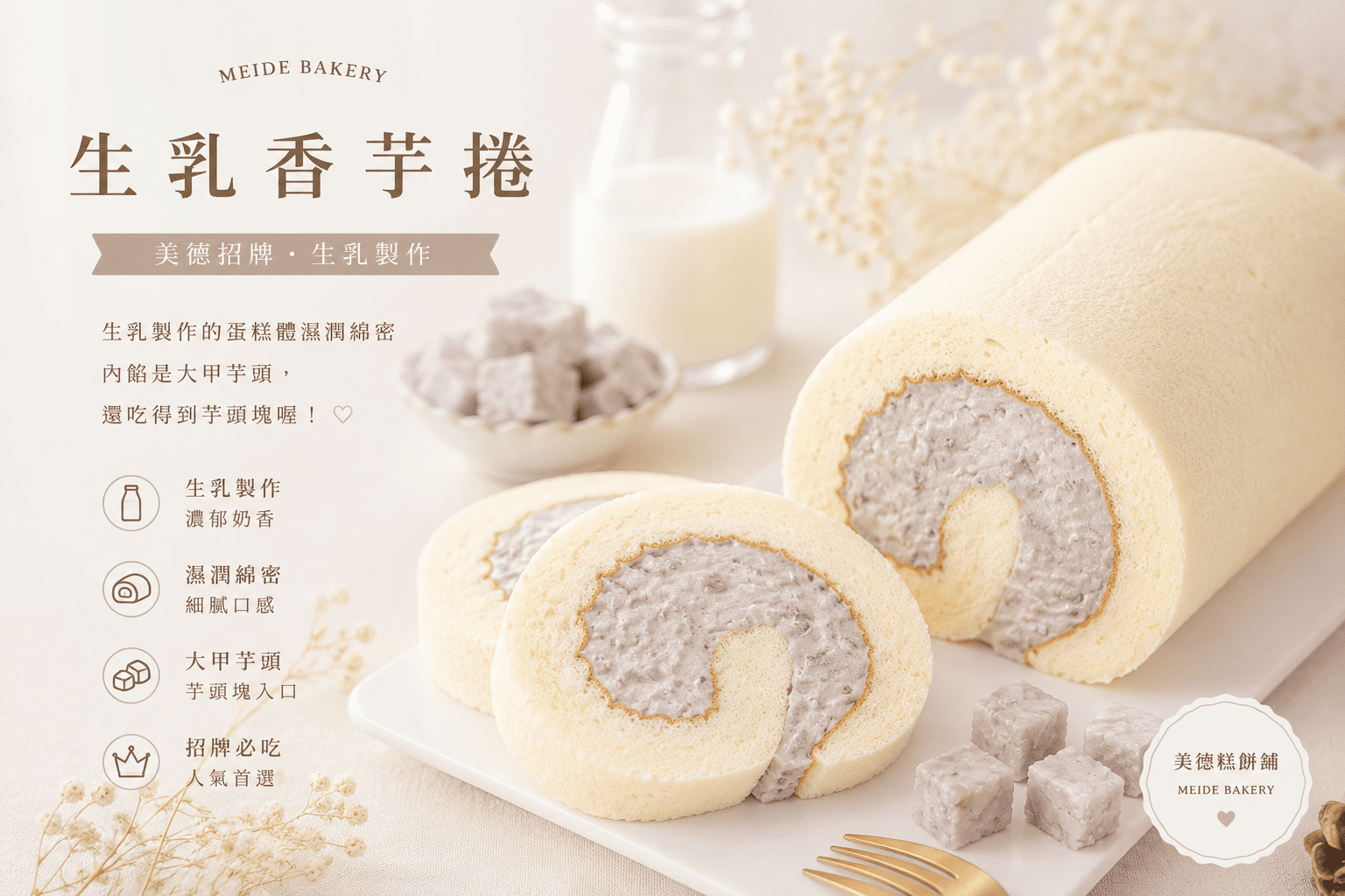香芋生乳捲:圖片 3