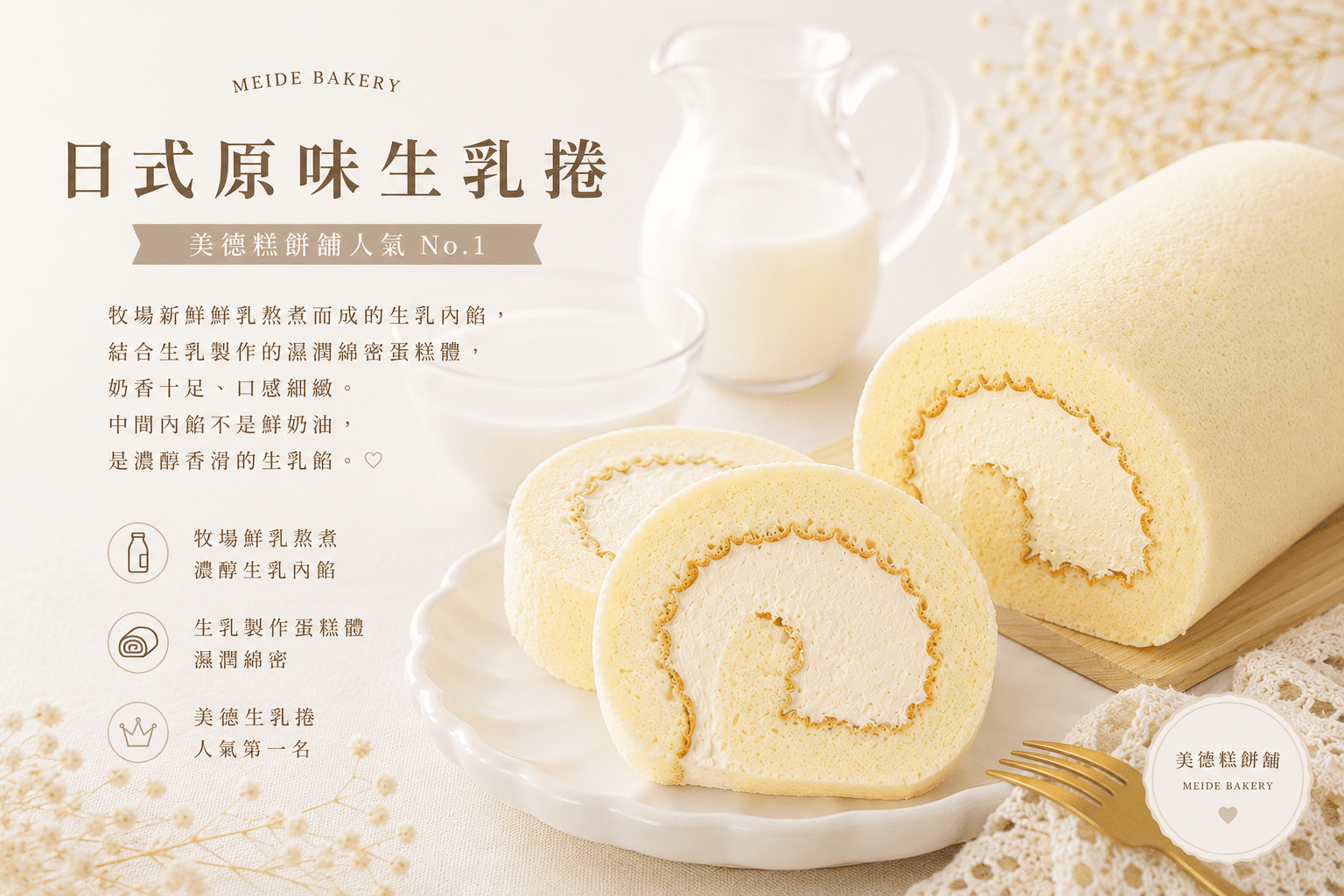 日式生乳捲