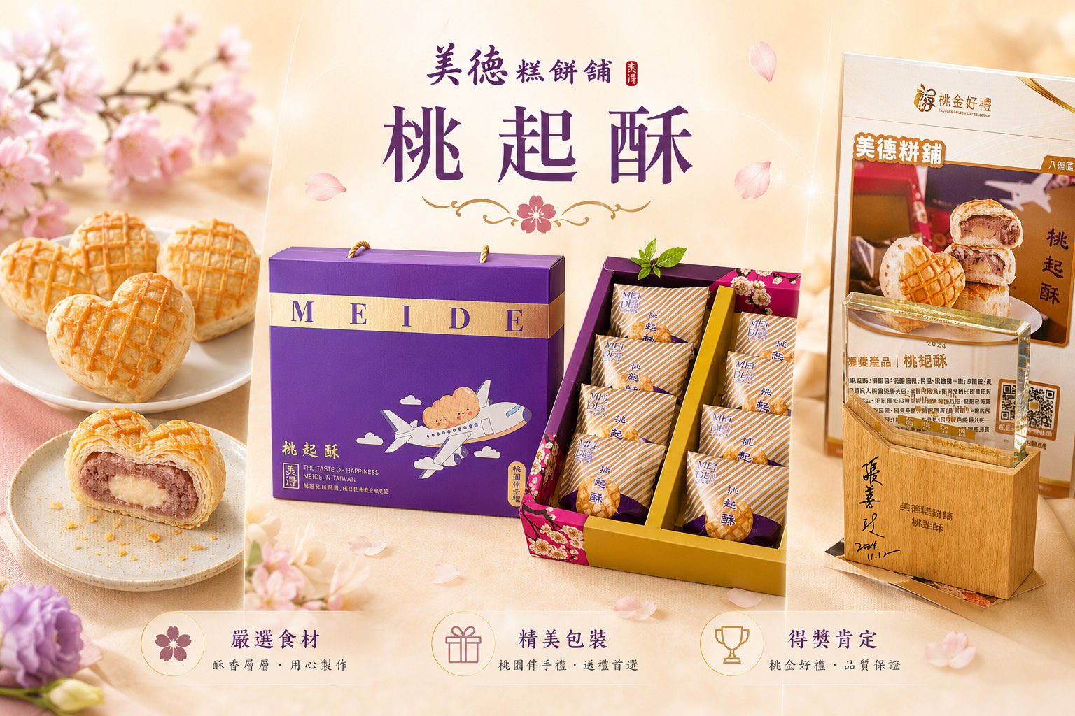 金牌禮盒-桃起酥(桃園名產):圖片 3