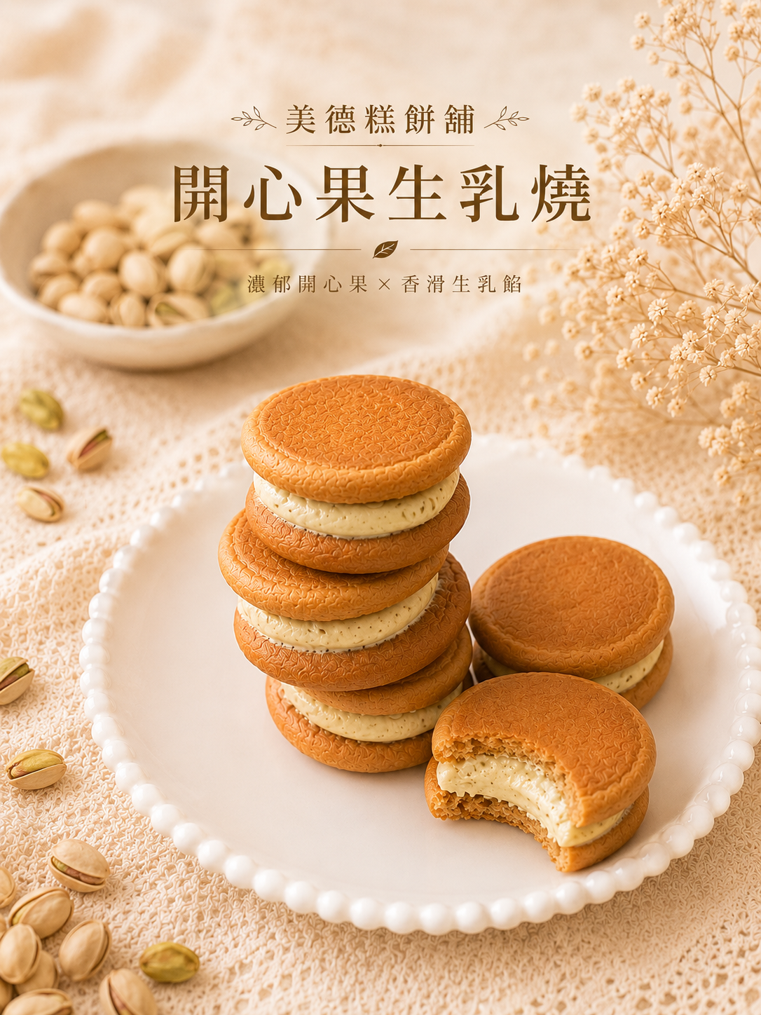 開心果生乳燒(期間限定限量販售)