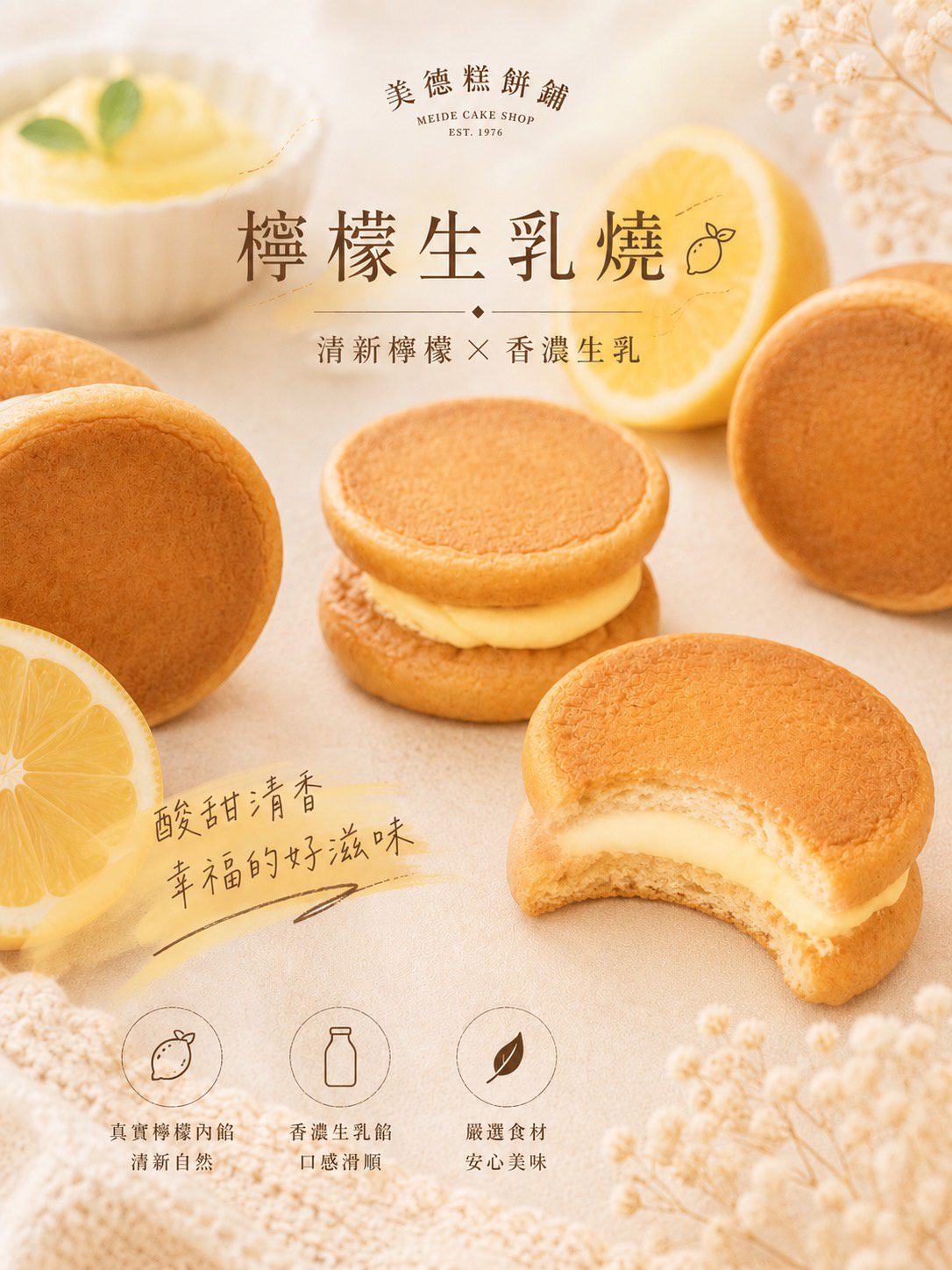 檸檬生乳燒(宅配自取需7/17後)