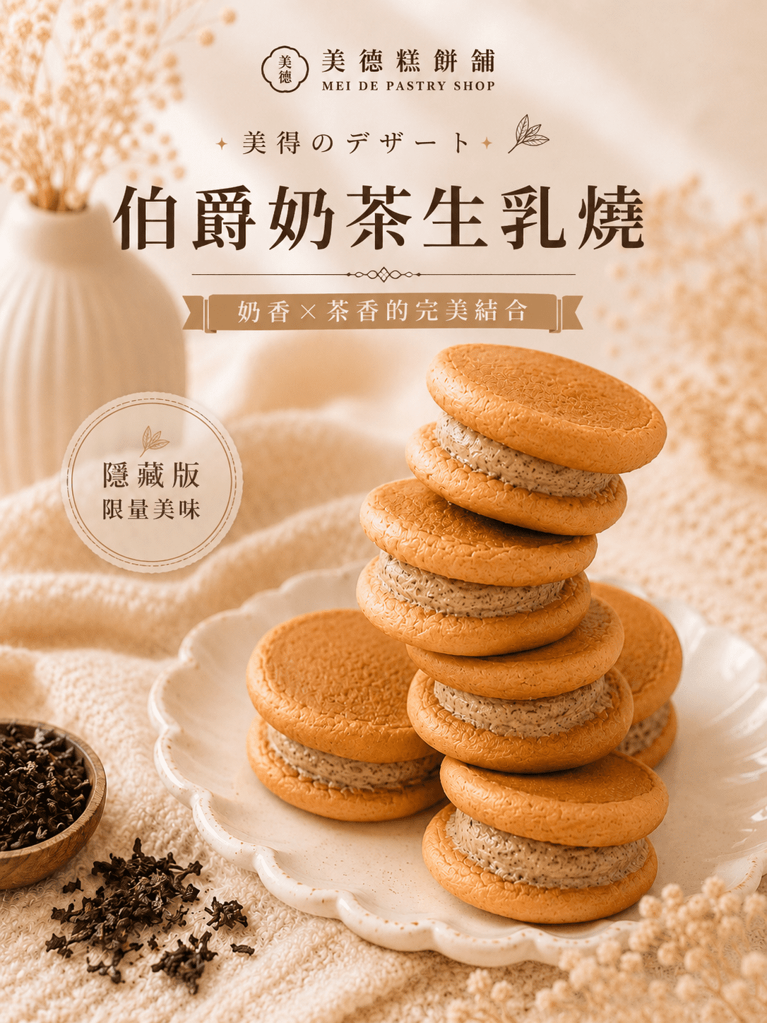 伯爵奶茶生乳燒(宅配自取需6/15後):圖片 3