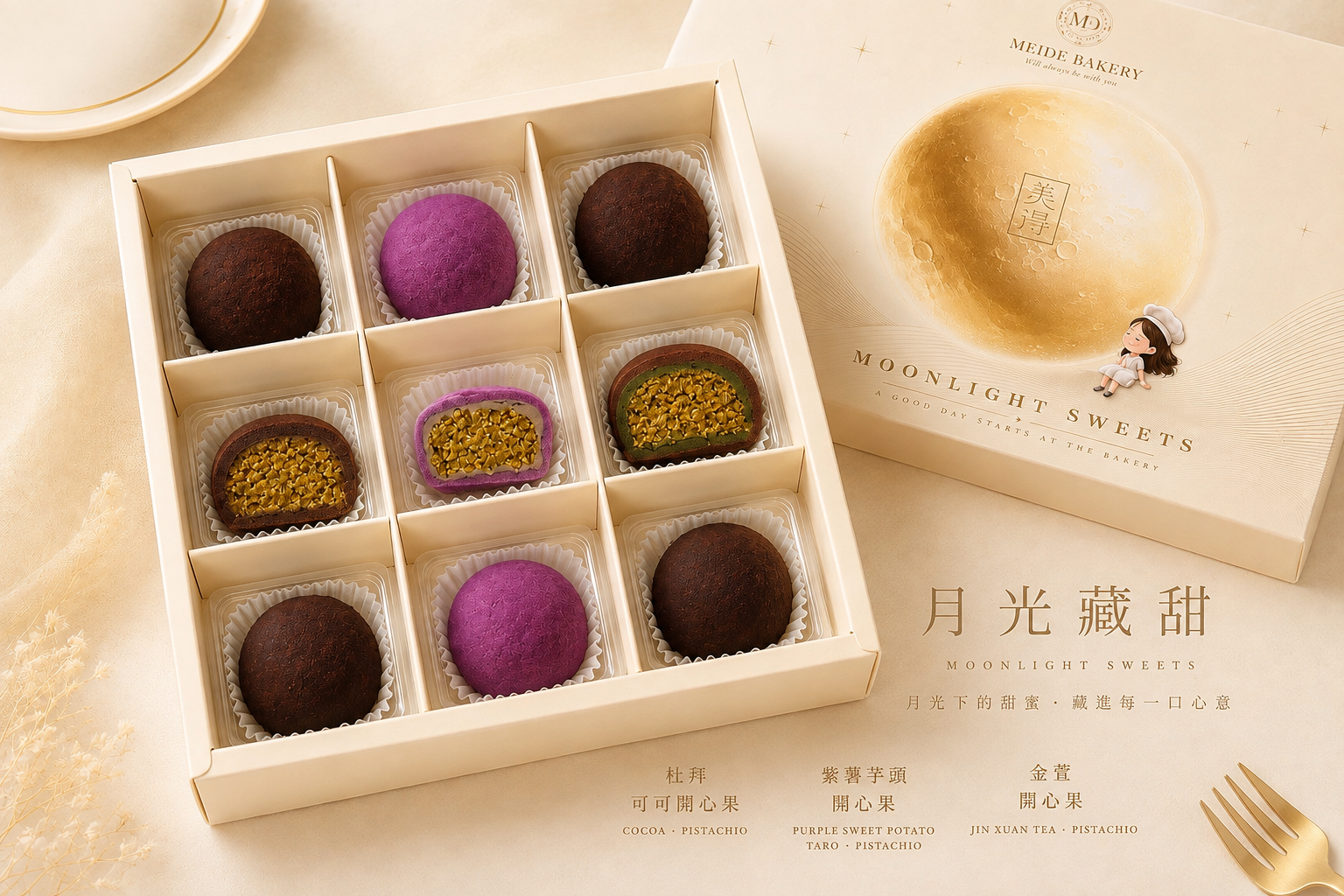 月光藏甜|杜拜巧克力月餅禮盒